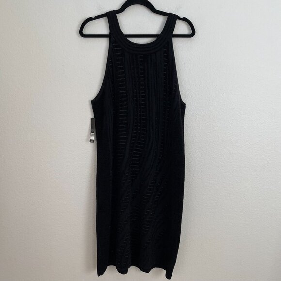 NEW $188 Nic+Zoe Womens Large Black Winter Reign Knit Dress Sleeveless - Picture 6 of 9